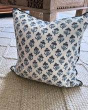Load image into Gallery viewer, Raja ~ Block Printed Cushion Piped Edges