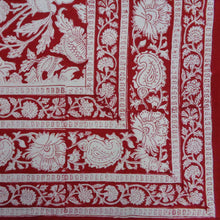 Load image into Gallery viewer, Saira Red Floral ~ Tablecloth