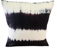 Load image into Gallery viewer, White & Indigo Shibori ~ Block Printed Cushion