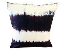 Load image into Gallery viewer, White & Indigo Shibori ~ Block Printed Cushion