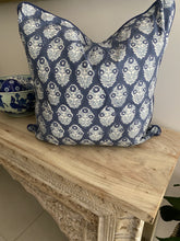 Load image into Gallery viewer, Rihaan ~ Block Printed Cushion Piped Edges