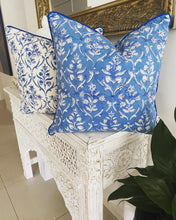 Load image into Gallery viewer, Shaira ~ Block Printed Cushion Piped Edges