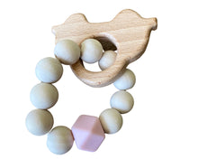 Load image into Gallery viewer, Wooden & Silicone Baby Teether ~ Bird