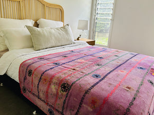 Vintage Kantha Throw ~ Brja