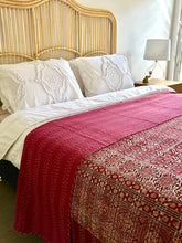 Load image into Gallery viewer, Garima Ajrakh Kantha Quilt ~ Queen | King