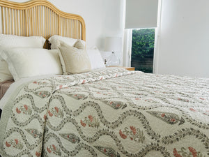 Aarna | Quilted Coverlet King