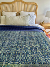 Load image into Gallery viewer, Ashwin Ajrakh Kantha Quilt ~ Queen | King