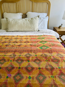 VIntage Kantha Throw ~ Mekhali