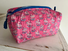 Load image into Gallery viewer, Cosmetic Bag ~ Pink Booti