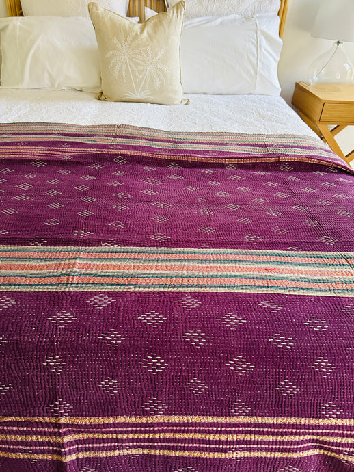 Vintage Kantha Throw ~ Rishav