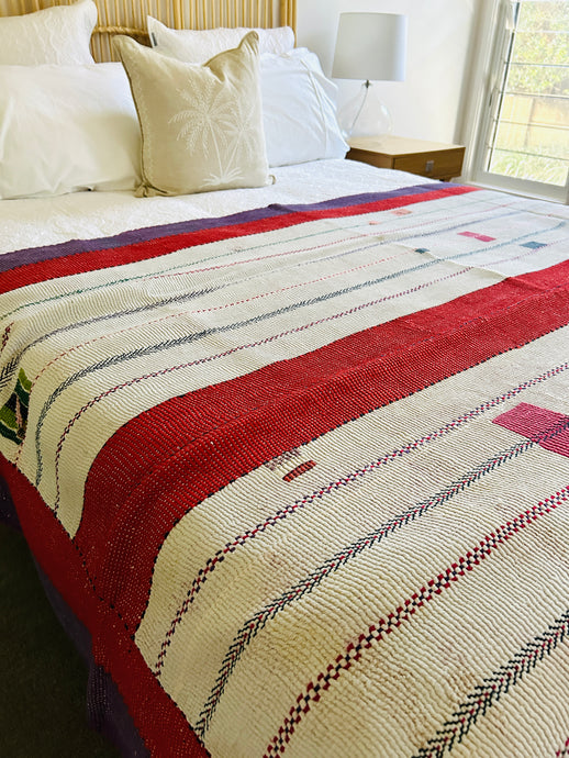 Vintage Kantha Throw ~ Rayaan