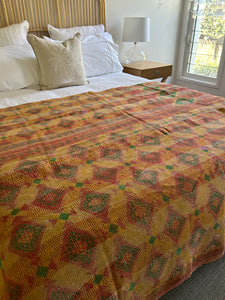 VIntage Kantha Throw ~ Mekhali