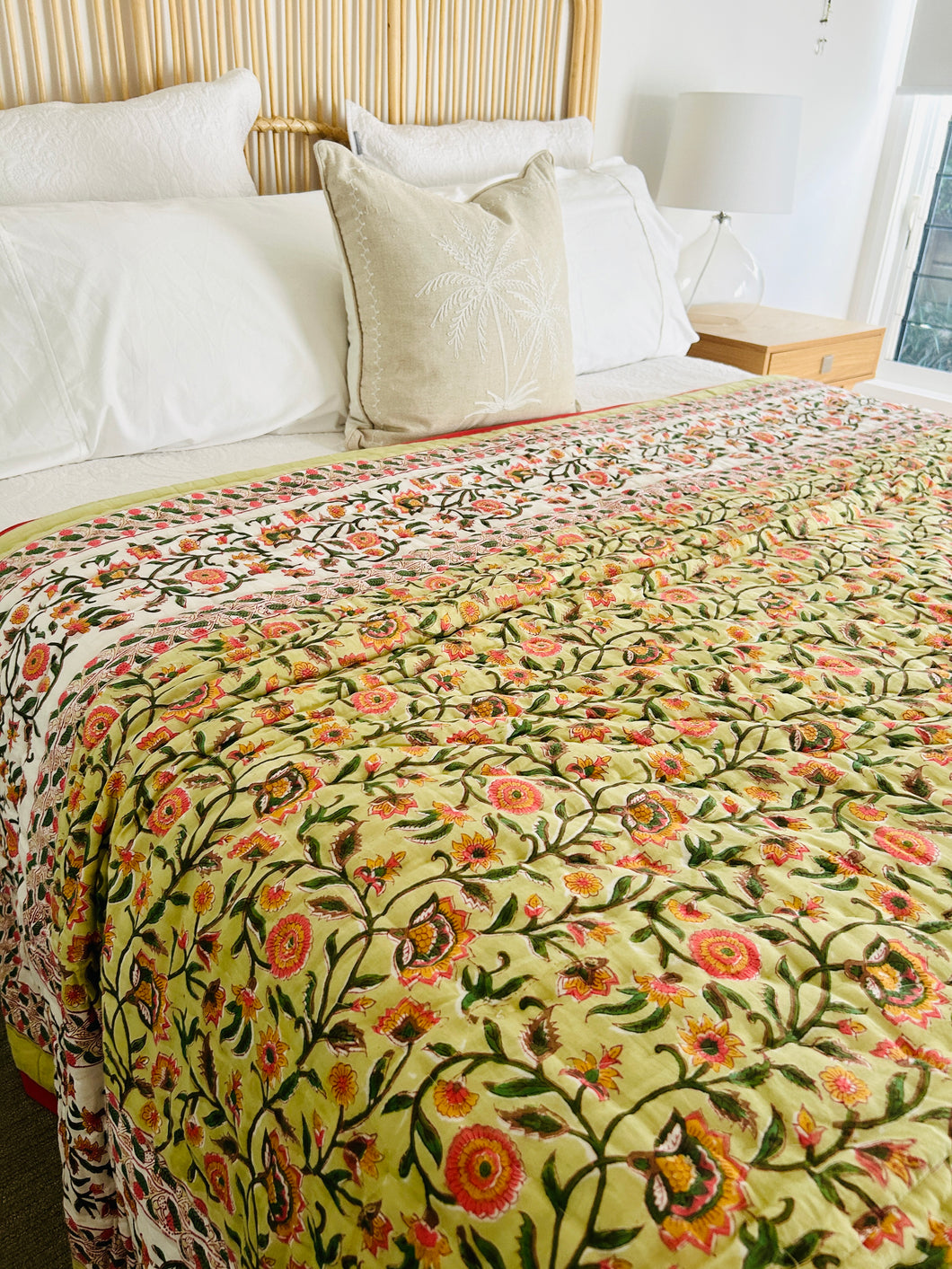 Navi Cotton Filled Quilt  ~ Queen / King