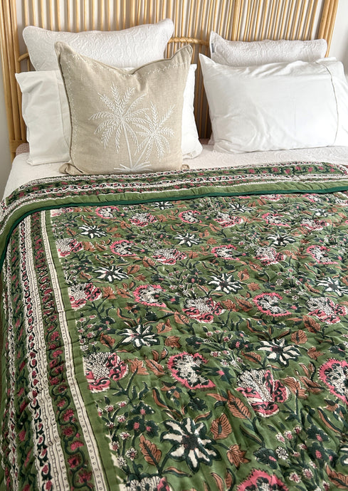 Farida Cotton Filled Quilt  ~ King Single