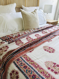 Mahika Cotton Filled Quilt  ~ Queen / King