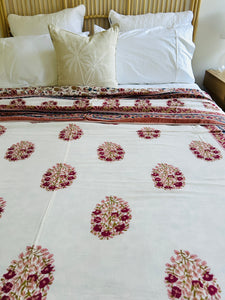 Mahika Cotton Filled Quilt  ~ Queen / King