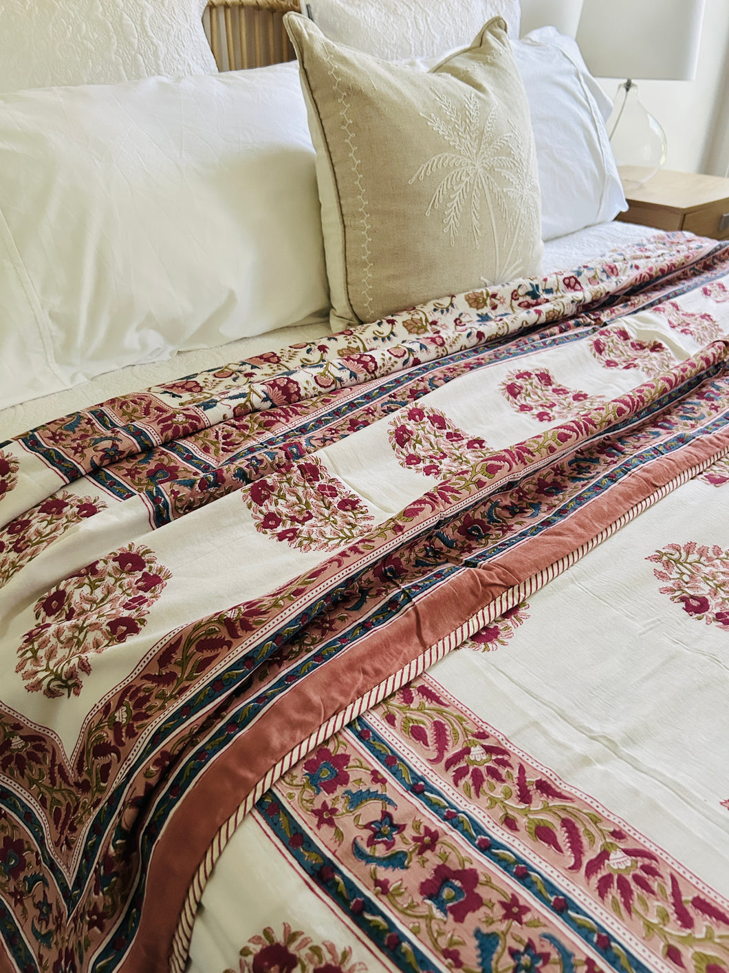 Mahika Cotton Filled Quilt  ~ Queen / King