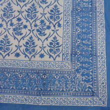 Load image into Gallery viewer, Blue and White Jaal ~ Tablecloth