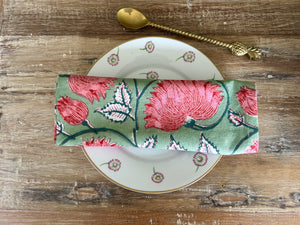 Napkin - Gulabi Sage & Pink