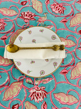 Load image into Gallery viewer, Aqua &amp; Pink Lotus  ~ Tablecloth