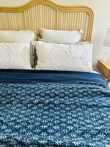 Nalini Indigo Kantha Quilt | Queen ~ King