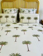 Load image into Gallery viewer, Summer Bedcover Set ~  Imperial Green Palm | (QUEEN - KING)