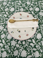 Load image into Gallery viewer, Deep Green Floral  ~ Tablecloth