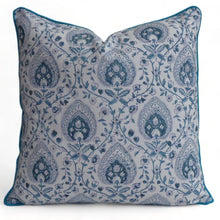 Load image into Gallery viewer, Krishan ~ Block Printed Cushion Piped Edges