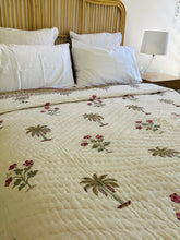 Load image into Gallery viewer, Aadesh Olive Palm Cotton Filled Quilt | Queen