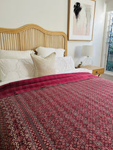 Load image into Gallery viewer, Garima Ajrakh Kantha Quilt ~ Queen | King