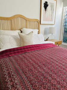 Garima Ajrakh Kantha Quilt ~ Queen | King