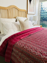 Load image into Gallery viewer, Garima Ajrakh Kantha Quilt ~ Queen | King