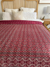 Load image into Gallery viewer, Garima Ajrakh Kantha Quilt ~ Queen | King