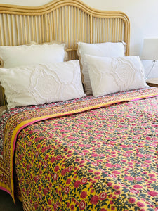 Basanti Cotton Filled Quilt  ~ King