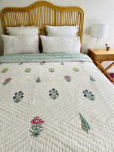 Load image into Gallery viewer, Nisha Cotton Filled Quilt  ~ Queen