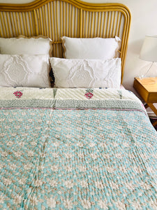 Nisha Cotton Filled Quilt  ~ Queen