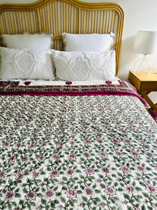 Farah Cotton Filled Quilt  ~ King Single