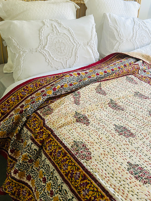 Padmini Kantha Quilt | King ~ Single