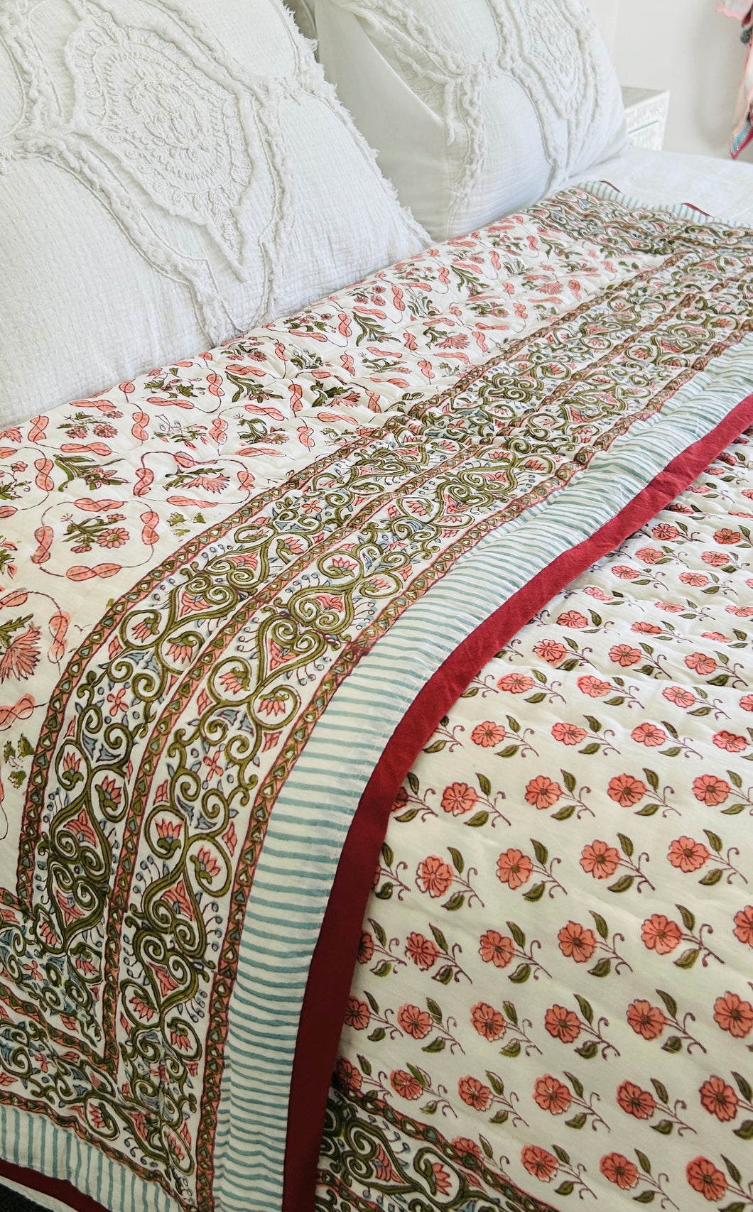 Alisha Cotton Filled Quilt  ~ King Single