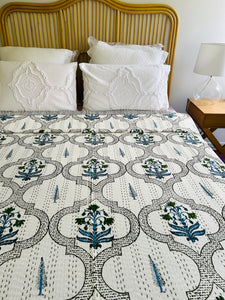 Malika Kantha Quilt | Queen ~ King