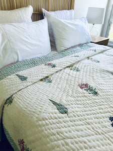 Nisha Cotton Filled Quilt  ~ Queen