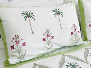 Summer Bedcover Set ~ Kashvi Palm (Super King)