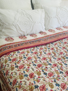 Mahika Cotton Filled Quilt  ~ Queen / King