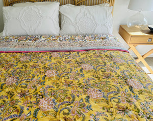 Nila Cotton Filled Quilt  ~ King