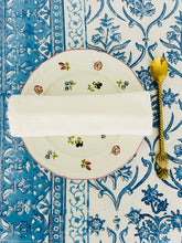 Load image into Gallery viewer, Blue and White Jaal ~ Tablecloth