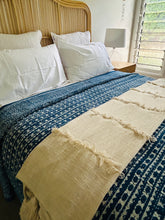 Load image into Gallery viewer, Indigo Kala Kantha Quilt  | Queen ~ King