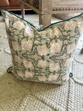 Load image into Gallery viewer, Riana ~ Block Printed Cushion Piped Edges