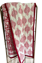 Load image into Gallery viewer, Cot Quilt | Red Lotus