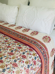 Mahika Cotton Filled Quilt  ~ Queen / King