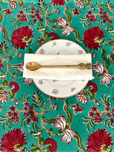 Load image into Gallery viewer, Jade &amp; Red Floral ~ Tablecloth